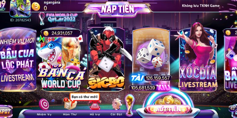 Thế giới trò chơi hấp dẫn của cổng game 789Club